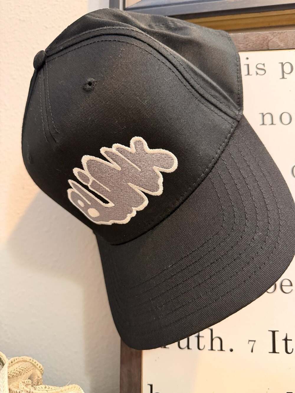 Blink 182 Logo Embroidered Baseball Cap Black